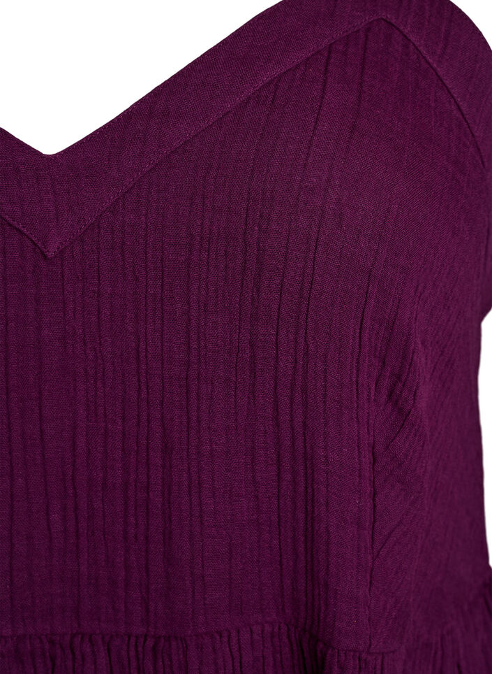 Strandkleid aus Baumwolle mit schmalen Trägern, Lila, Packshot image number 2
