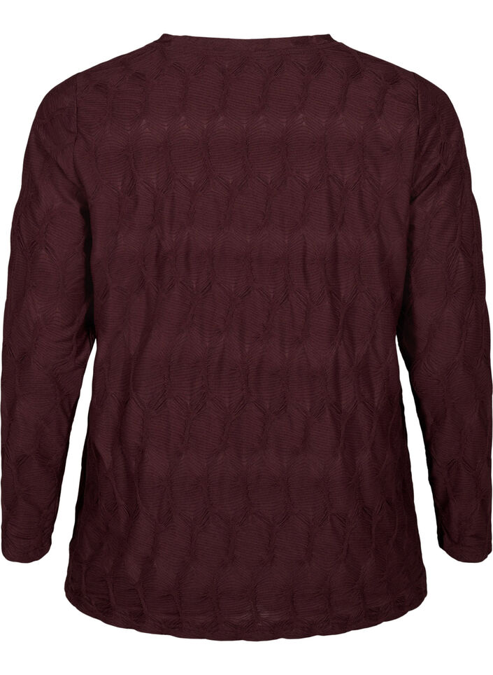 FLASH - Lang&auml;rmlige Bluse mit Struktur, Fudge, Packshot image number 1