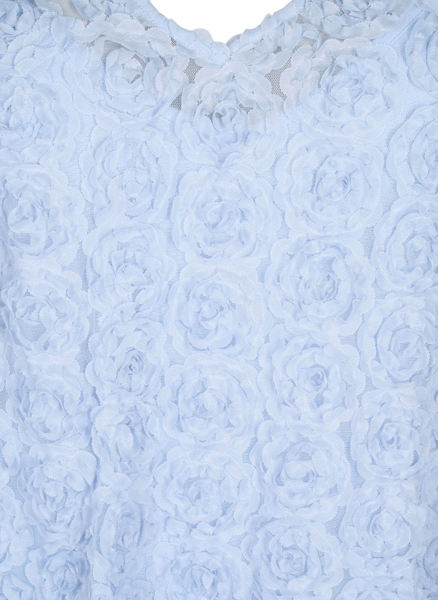 ZizziPartykleid mit 3D-Blumen, Cashmere Blue, Packshot image number 2