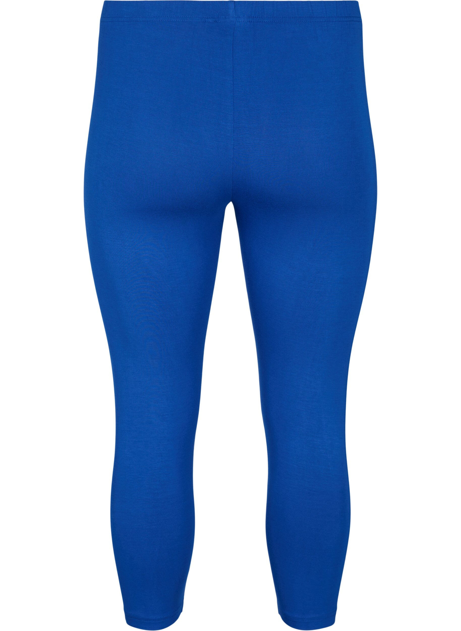 ZizziBasic 3/4-Leggings aus Viskose, Blau, Packshot image number 1