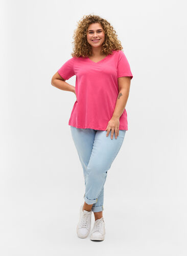 Basic T-Shirt, Fandango Pink, Model image number 2