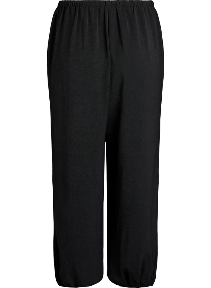Hoch taillierte Ballonhose, Schwarz, Packshot image number 1