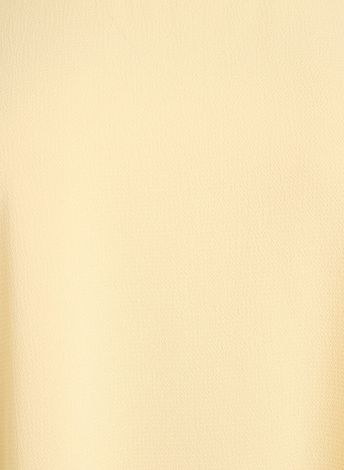 Bluse mit kurzen Ärmeln und Rundhalsausschnitt, Gelb, Packshot image number 2