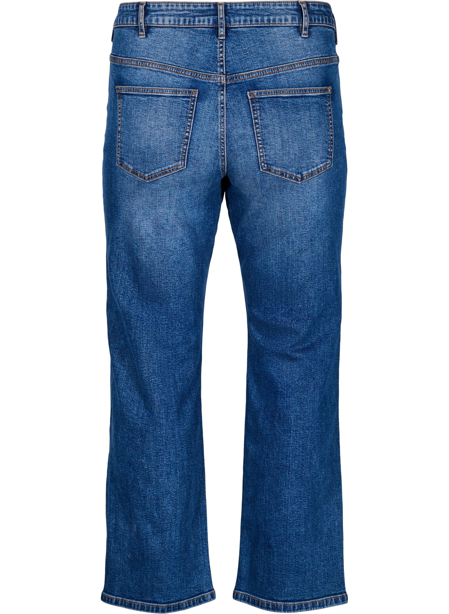 ZizziGemma Jeans mit hoher Taille in Regular Fit, Blau, Packshot image number 1