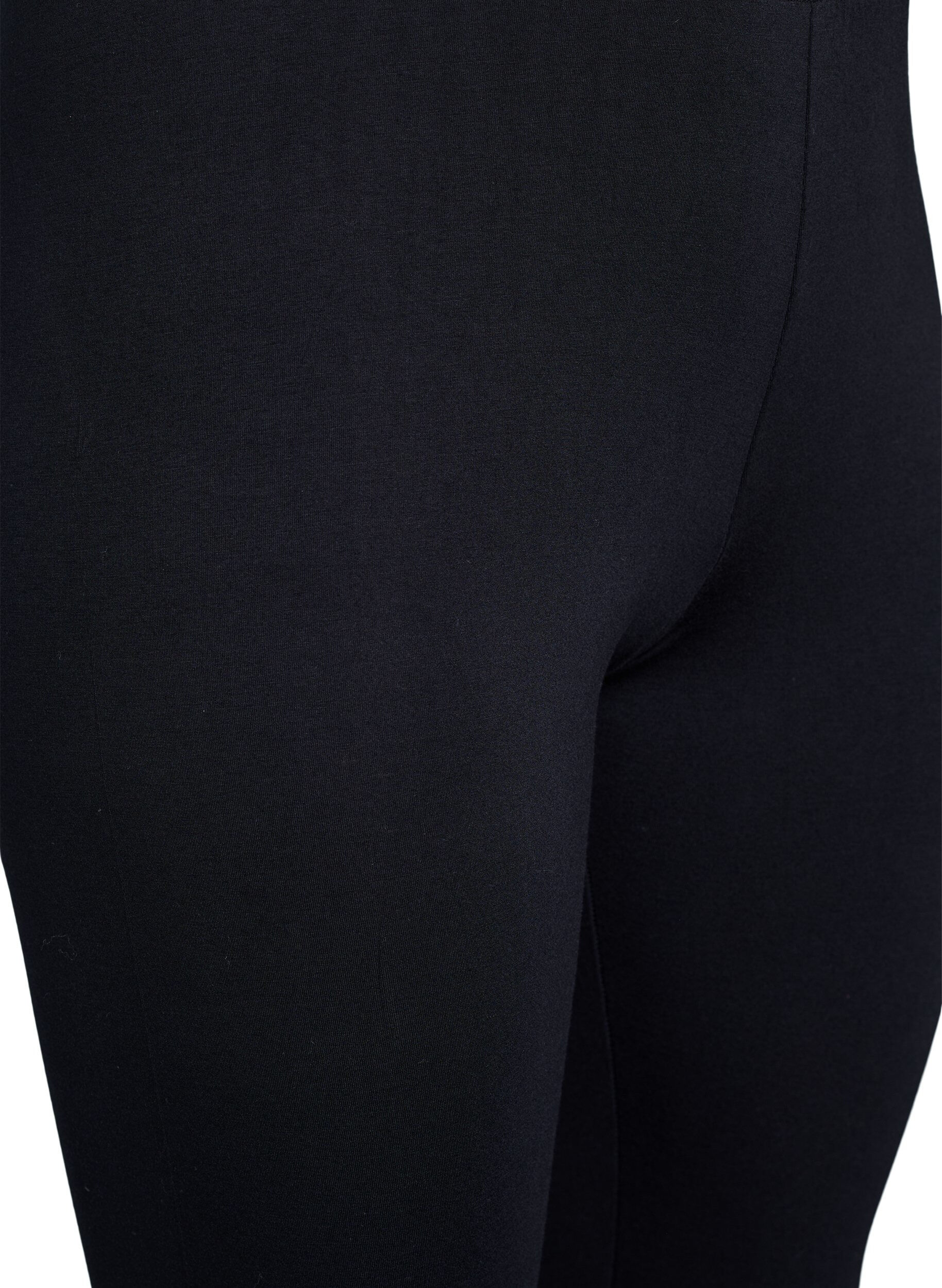 ZizziLeggings aus Viskose in Kn&ouml;chell&auml;nge, Schwarz, Packshot image number 2