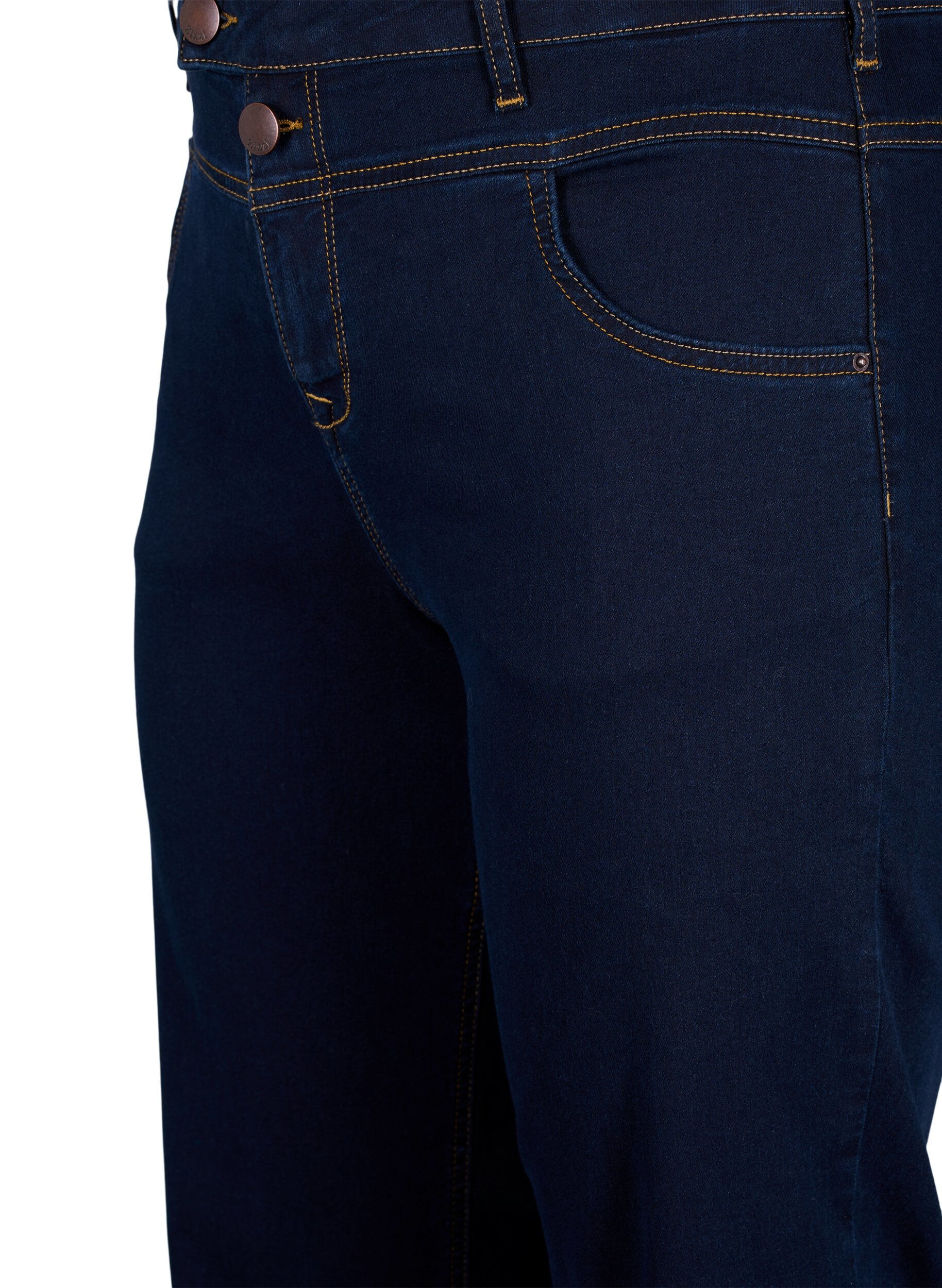 ZizziGemma Jeans in Regular Fit mit hohem Bund, Blau, Packshot image number 2