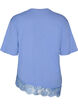 T-Shirt mit asymmetrischem Spitzensaum, lila, Packshot image number 1