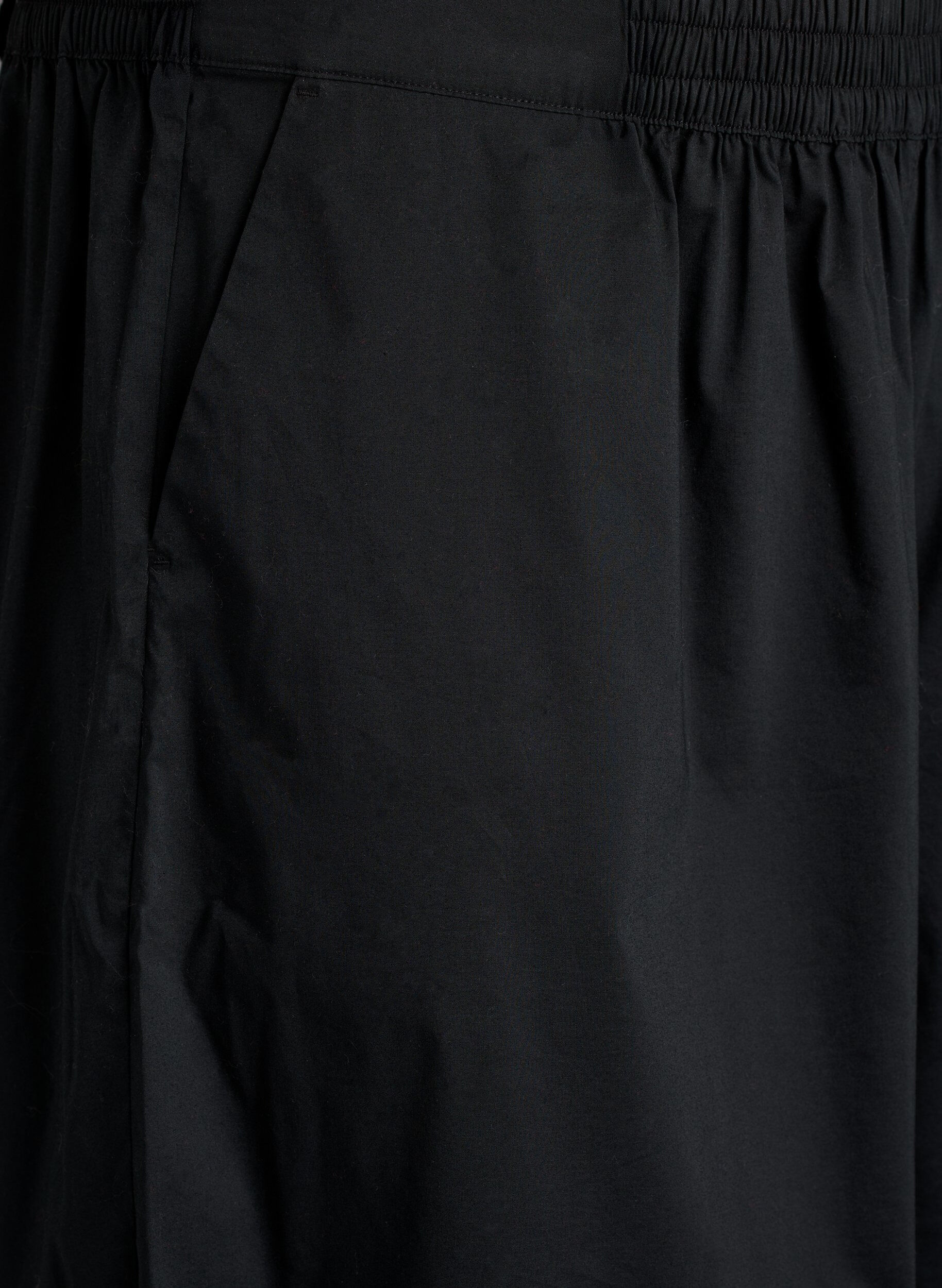 ZizziBallonhose mit Taschen und elastischem Bund, Schwarz, Packshot image number 2