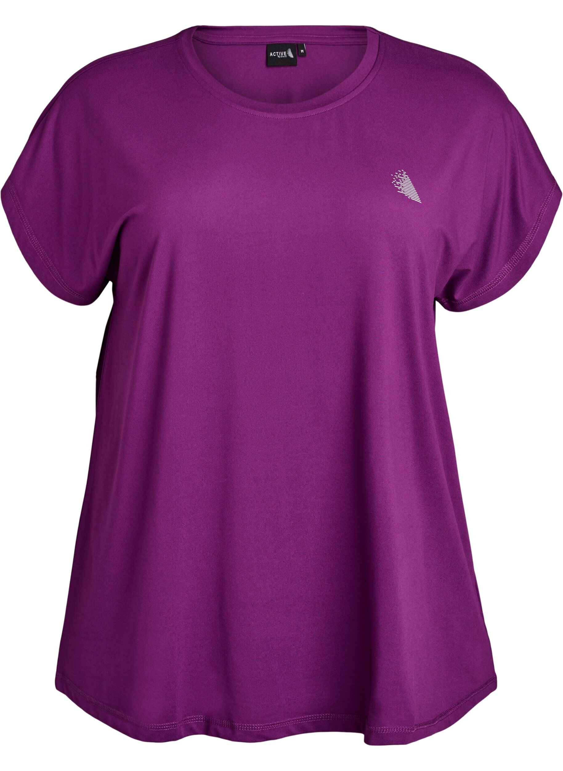 Einfarbiges Trainings-T-Shirt
