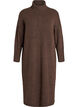 Strickkleid mit Rollkragen und Schlitzen, Braun, Packshot image number 0