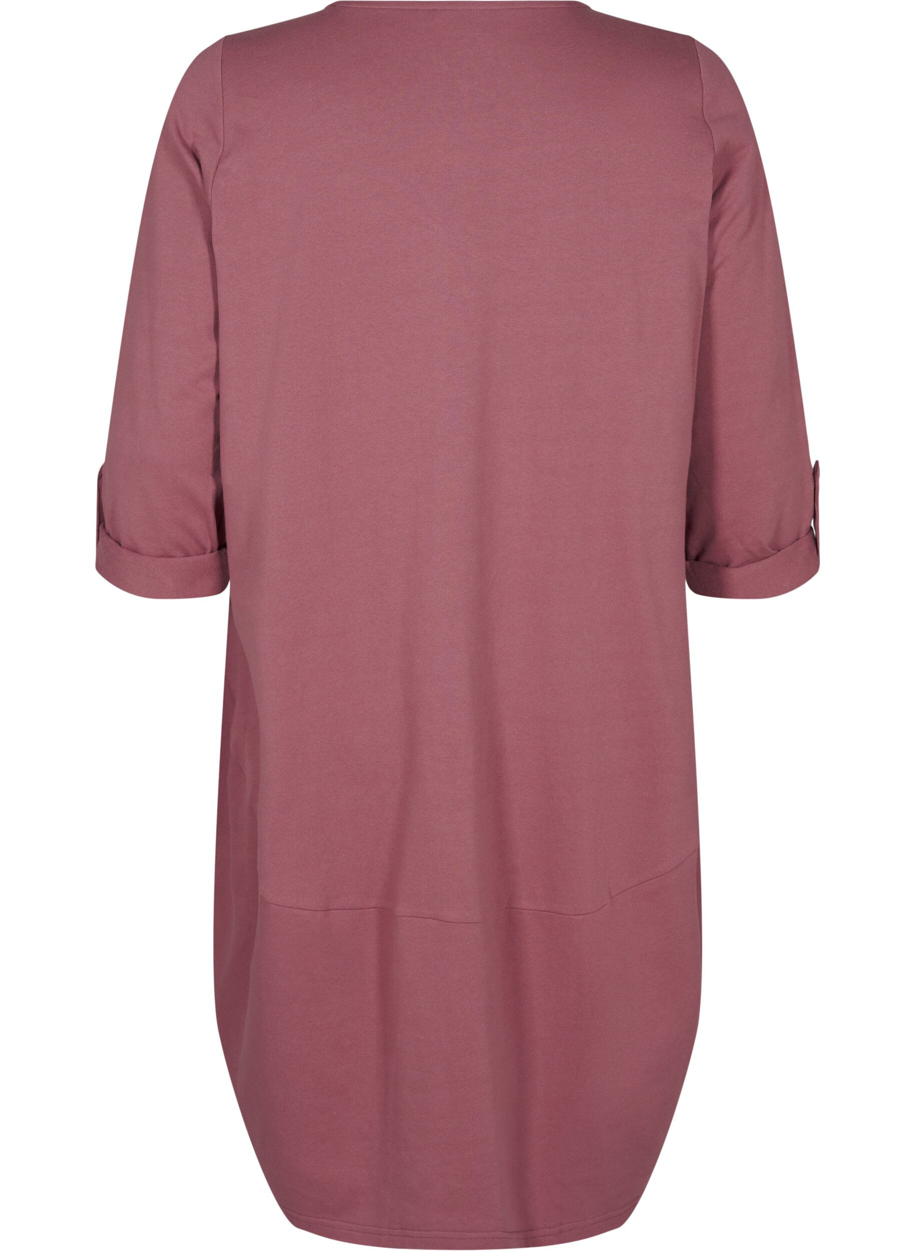 ZizziBallonkleid aus Baumwolle mit Taschen, Rot, Packshot image number 1