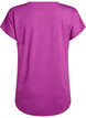 Trainingsshirt mit V-Ausschnitt und kurzen &Auml;rmeln, Lila, Packshot image number 1