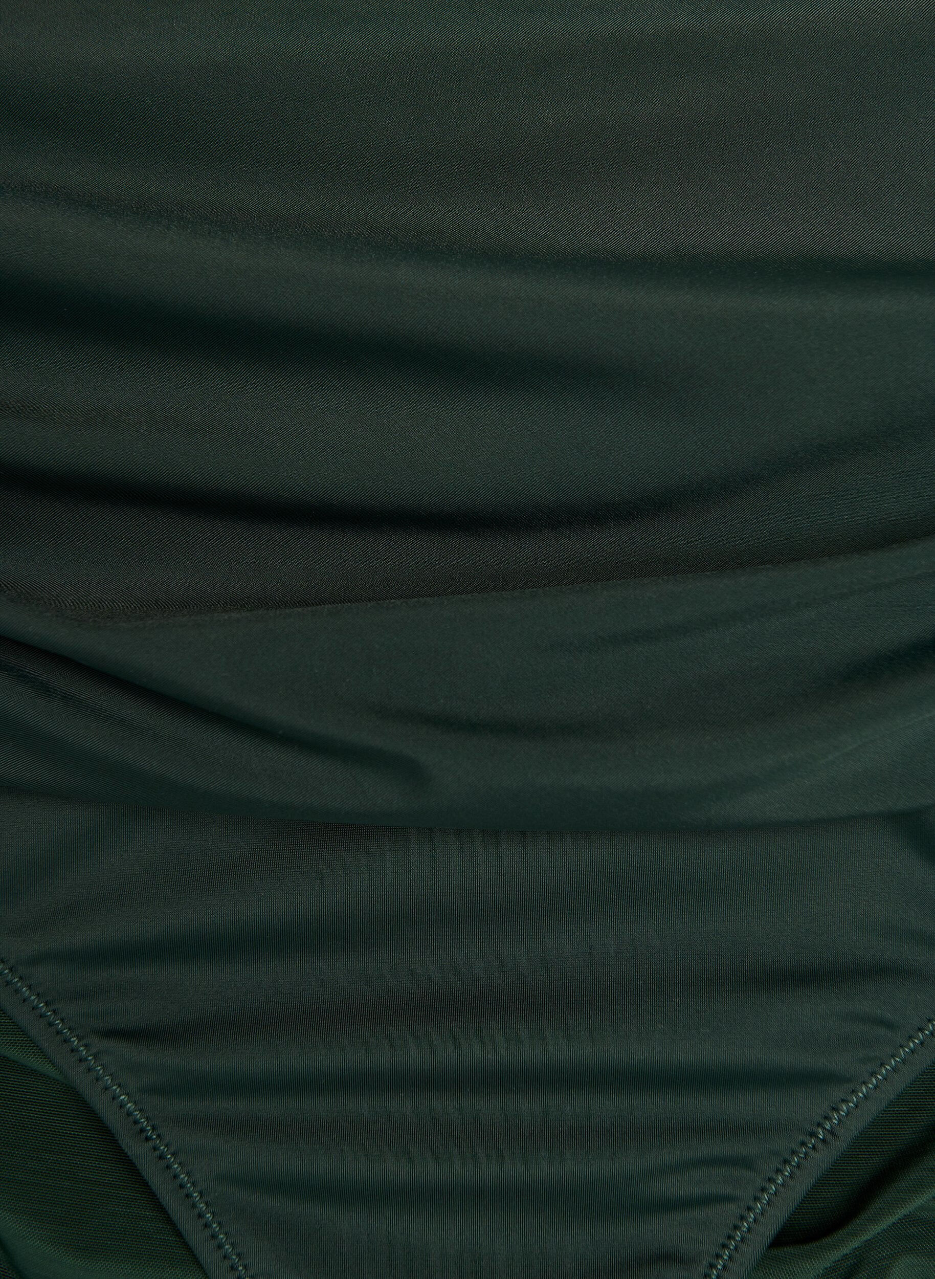 ZizziHoch taillierte Bikini-Slip mit Drapierung, Gr&uuml;n, Packshot image number 2