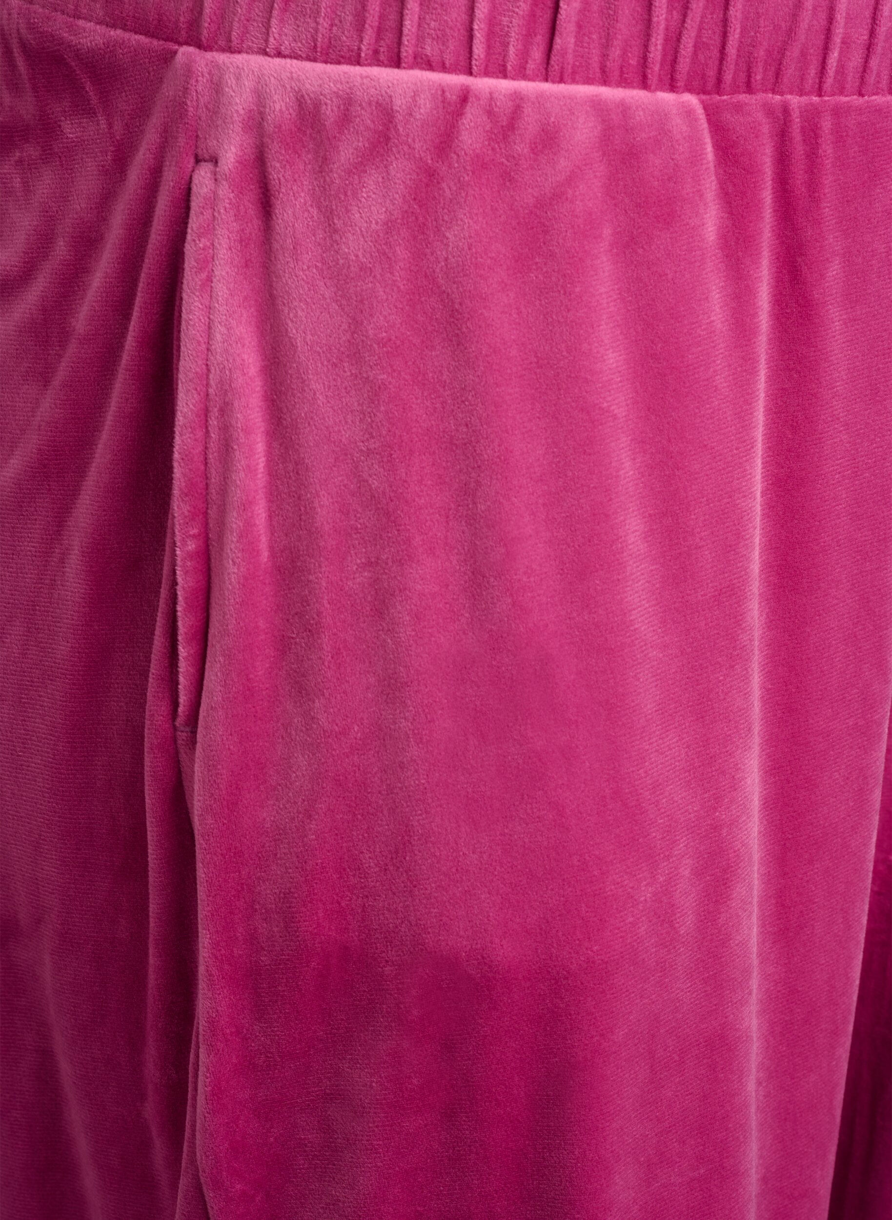 ZizziVelourshose mit Taschen, Boysenberry, Packshot image number 2