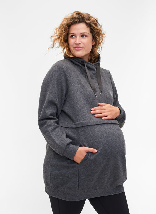 Schwangerschafts-Sweatshirt mit Stillfunktion