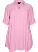 Tunika aus Leinen und Viskose mit A-Linie, Pink, Packshot image number 0