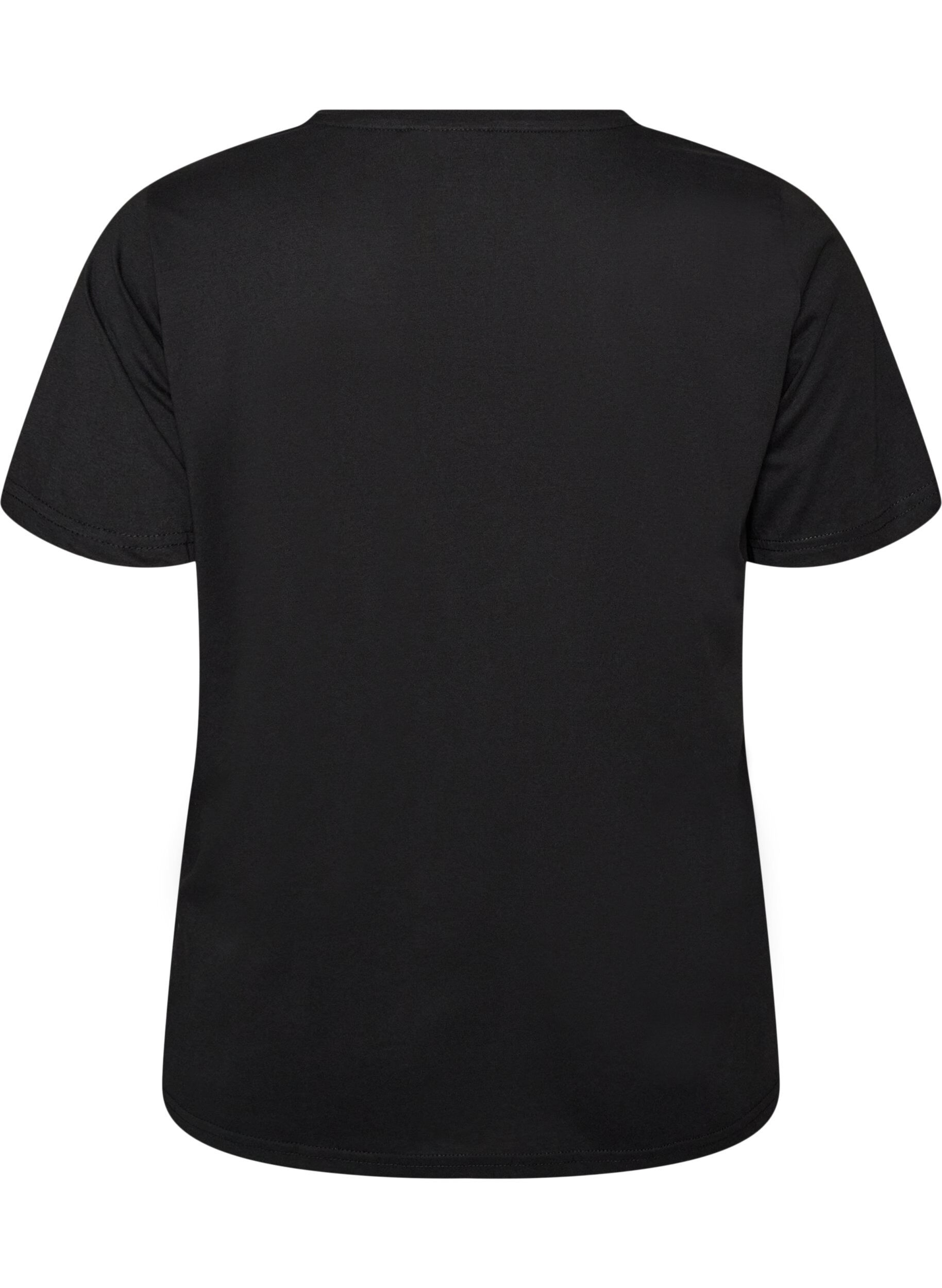 ZizziT-Shirt mit Print, Schwarz, Packshot image number 1