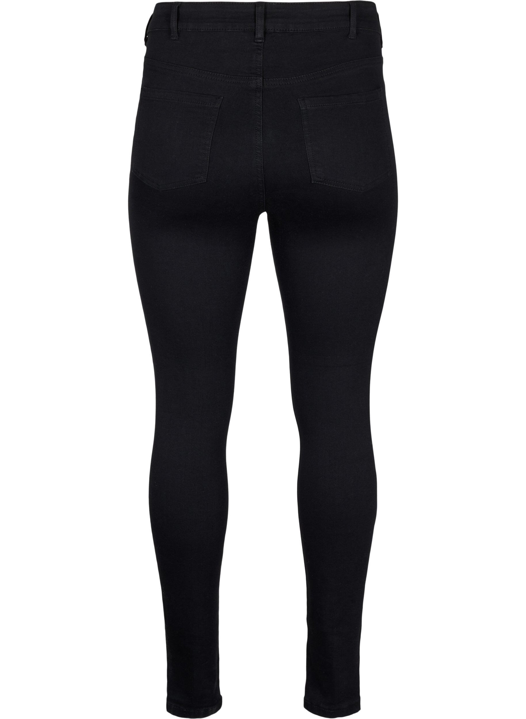 ZizziSuper Slim-Fit-Jeans mit hoher Taille, Black, Packshot image number 1