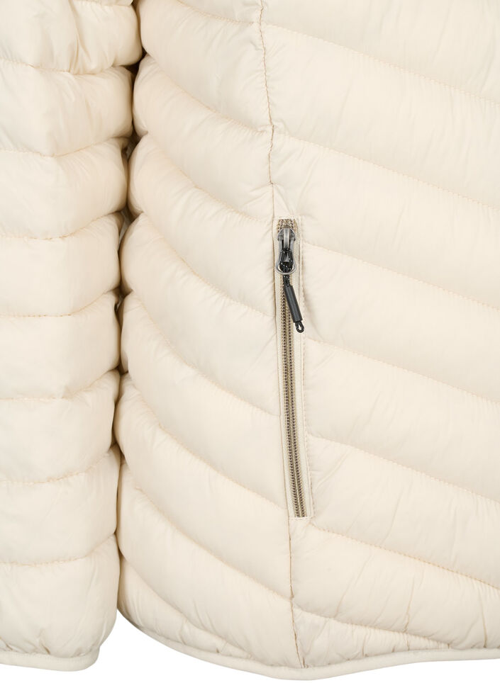 Leichte Steppjacke mit Kapuze, Beige, Packshot image number 3