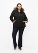 Kurze Steppjacke mit Kapuze, Schwarz, Model image number 1