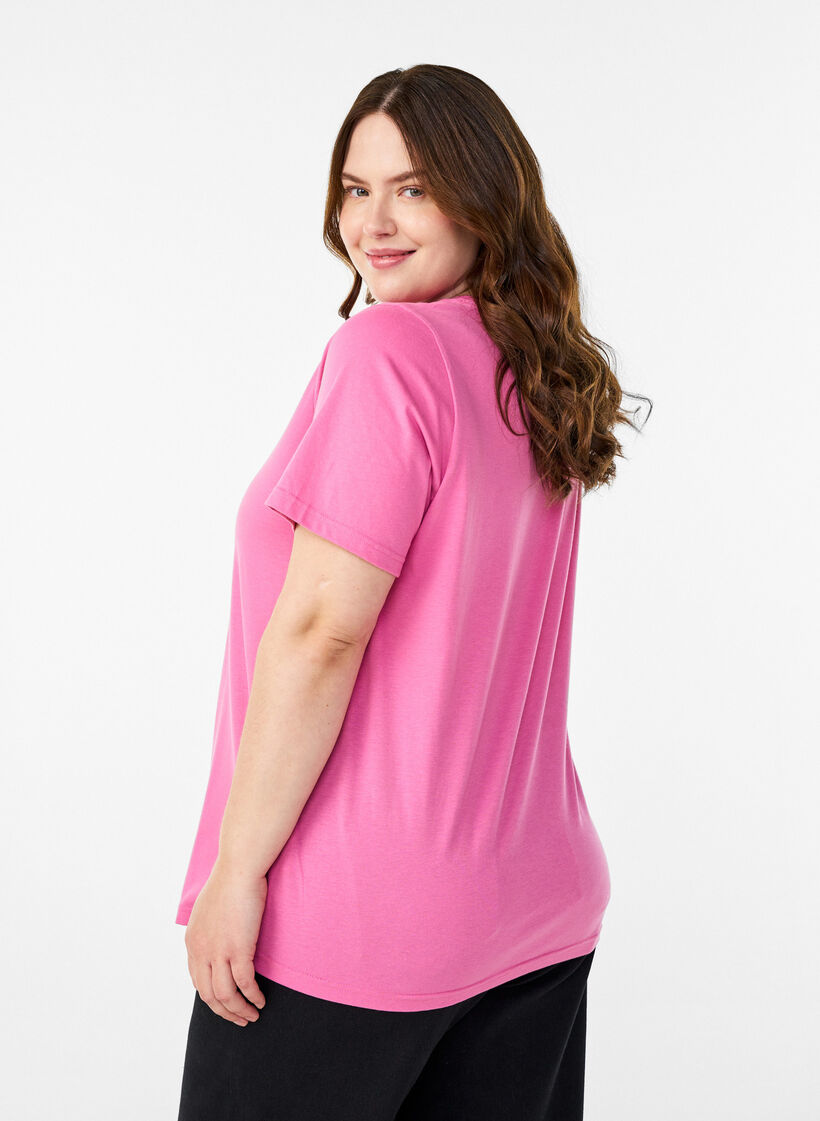 FLASH - T-Shirt mit Print, Pink, Model image number 2