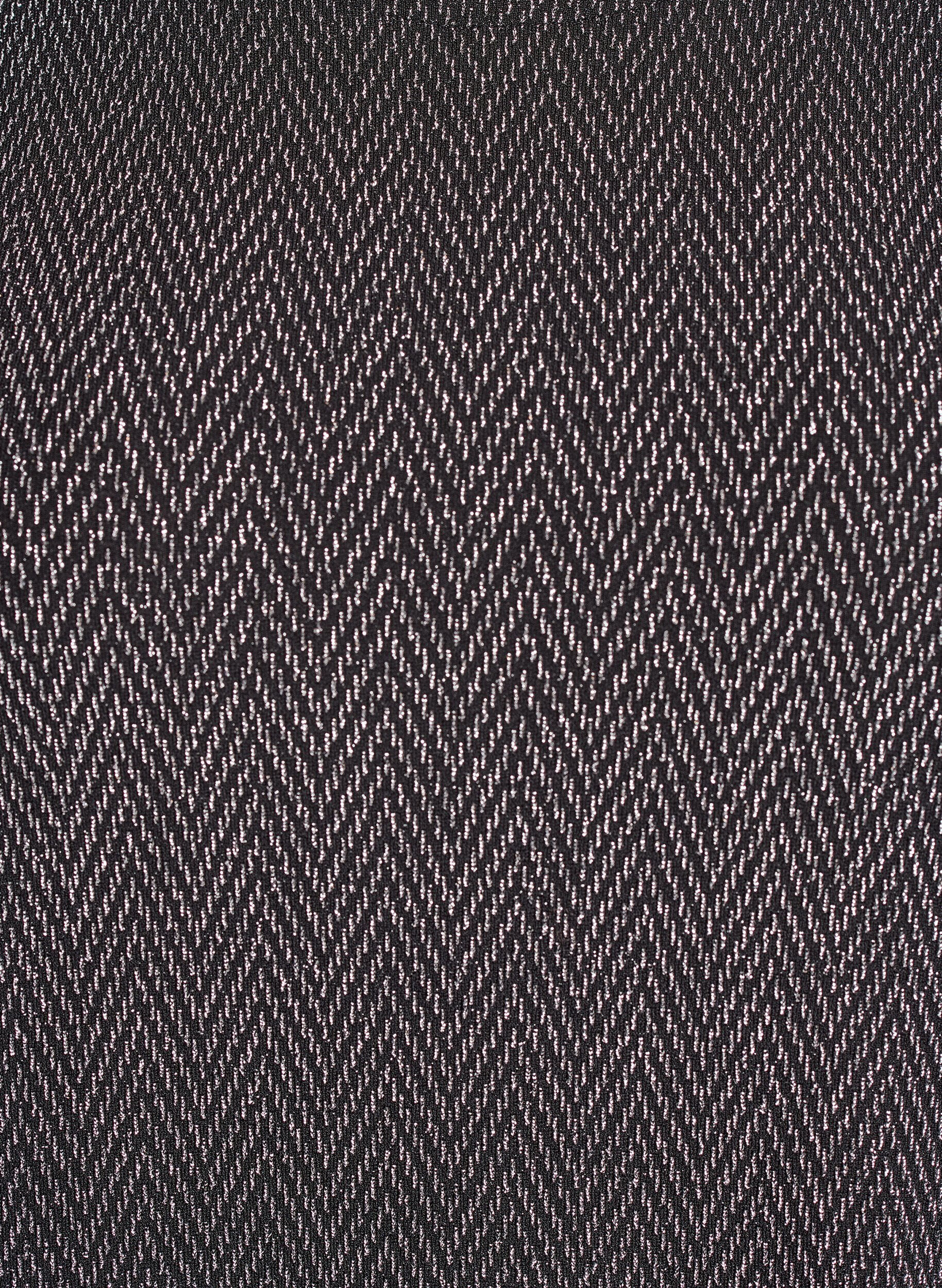 ZizziBluse mit Glitzermuster und 3/4-&Auml;rmeln, Schwarz, Packshot image number 2