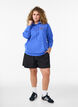 Hoodie mit gesticktem Frontmotiv, Blau, Model image number 1