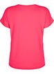 Lockeres Trainings-T-Shirt mit V-Ausschnitt, Neon Diva Pink, Packshot image number 1