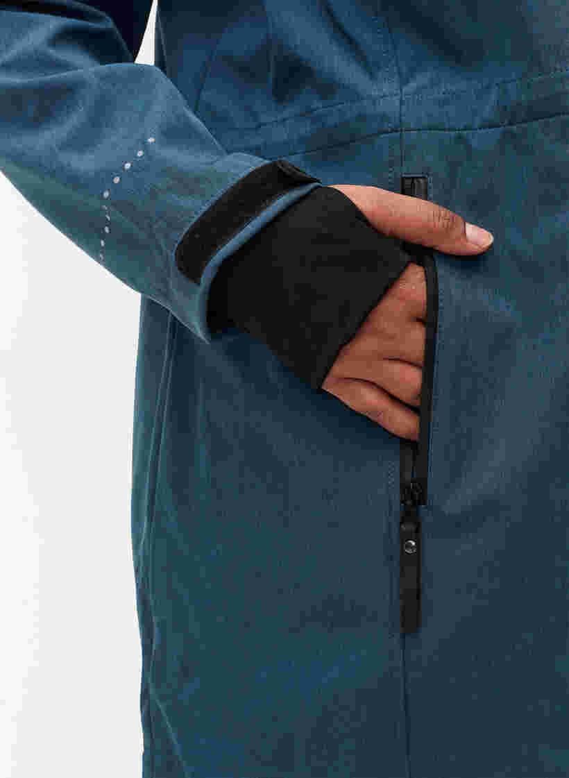 Softshell-Jacke mit abnehmbarer Kapuze, Stargazer Mel., Model image number 2