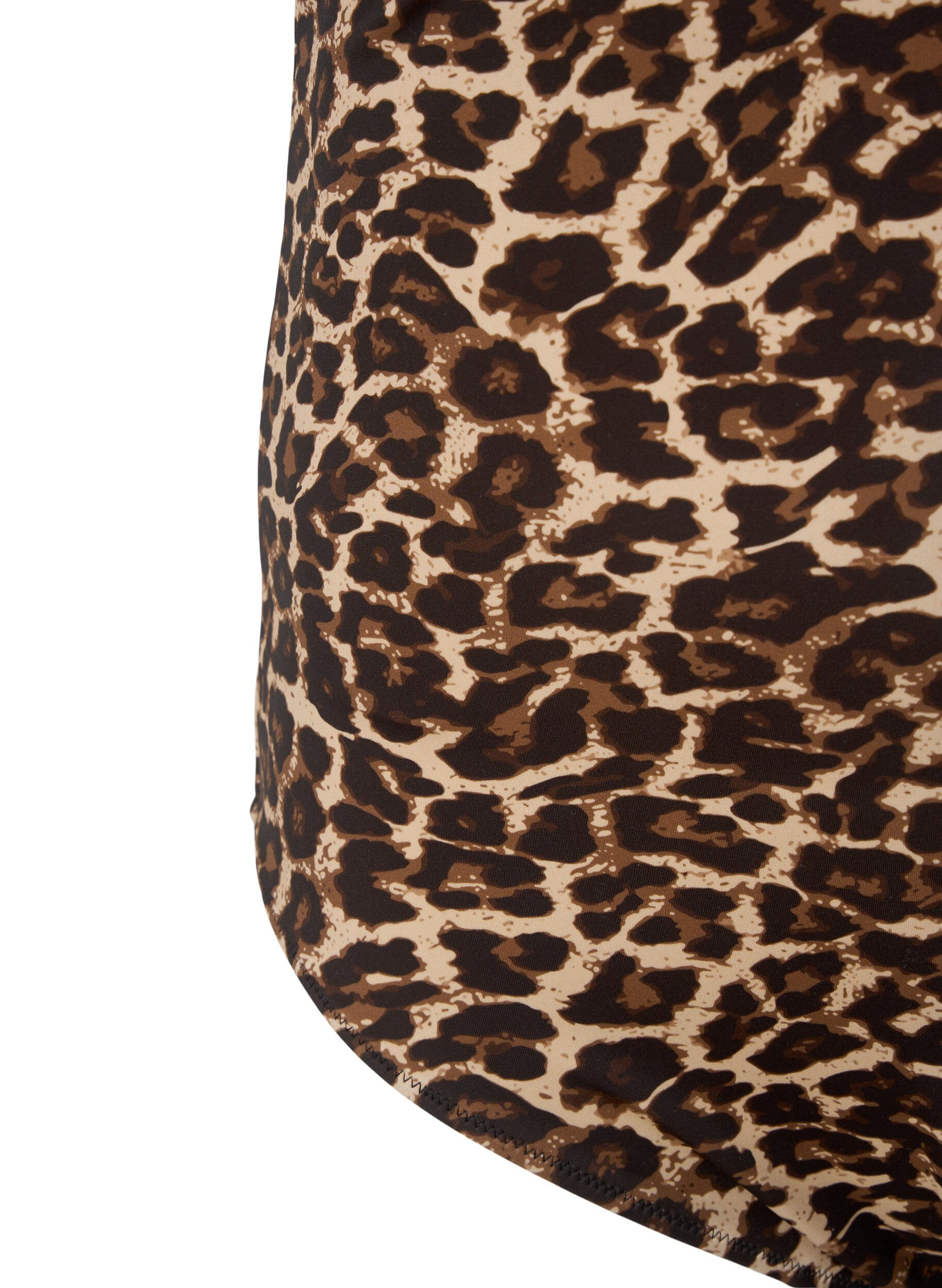 ZizziBadeanzug mit gekreuztem R&uuml;cken und herausnehmbaren Eins&auml;tzen, Leopard Print, Packshot image number 3