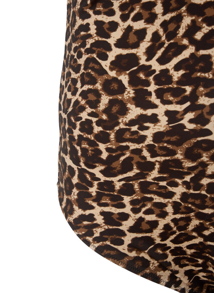 Badeanzug mit gekreuztem Rücken und herausnehmbaren Einsätzen, Leopard Print, Packshot image number 3