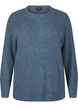 Melange-Pullover mit Rundhalsausschnitt, Bering Sea Mel., Packshot image number 0