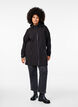 Softshelljacke mit abnehmbarer Kapuze, Schwarz, Model image number 1