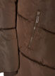 Langer Puffermantel mit Kapuze und Taschen, Braun, Packshot image number 3