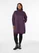Kurzes Sweatshirtkleid mit Stehkragen und Taschen, Lila, Model image number 1