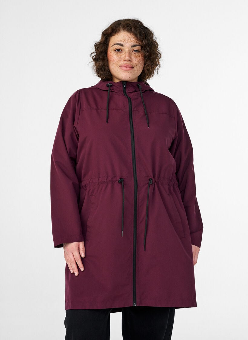 FLASH - Leichter Parka mit Kapuze, Rot, Model image number 0