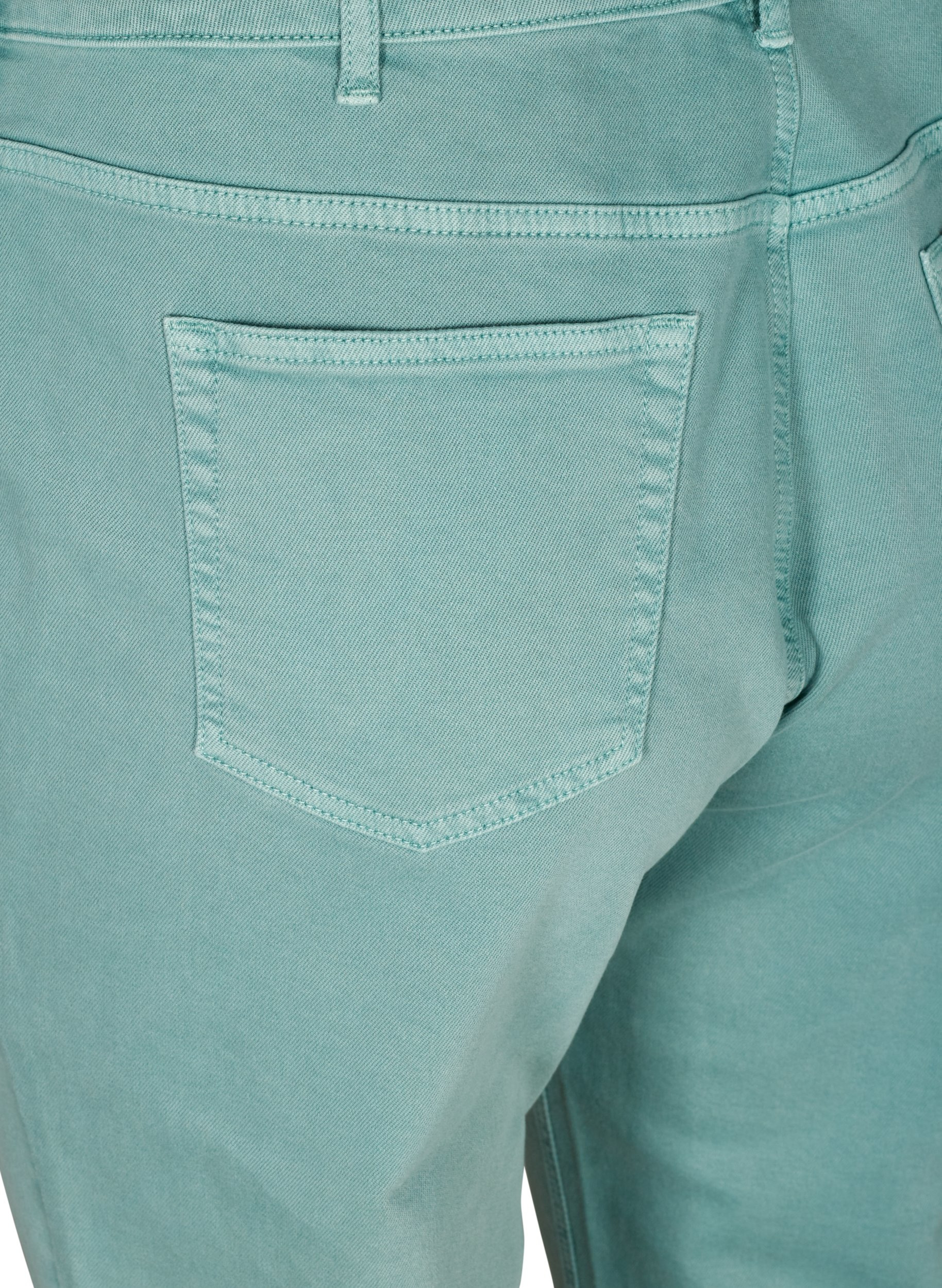 Mom Fit Jeans aus Baumwolle, Chinois Green, Packshot image number 3