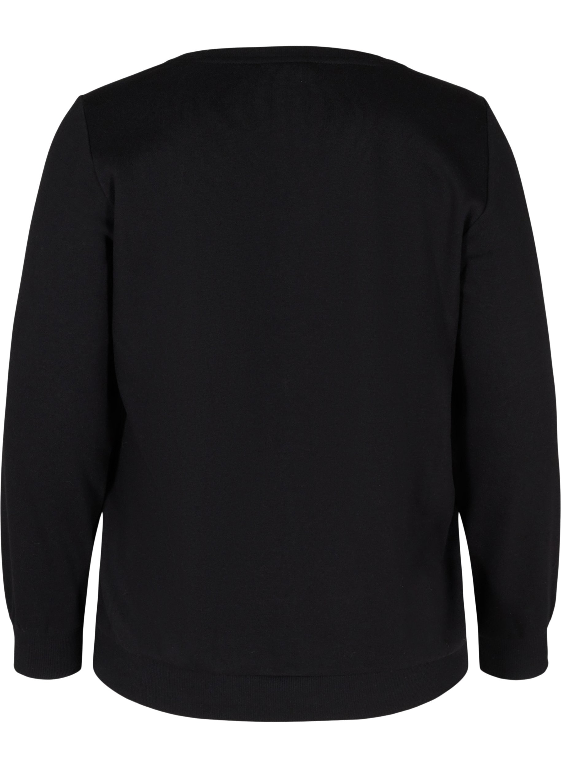Weihnachts-Sweatshirt, Black Jolly, Packshot image number 1