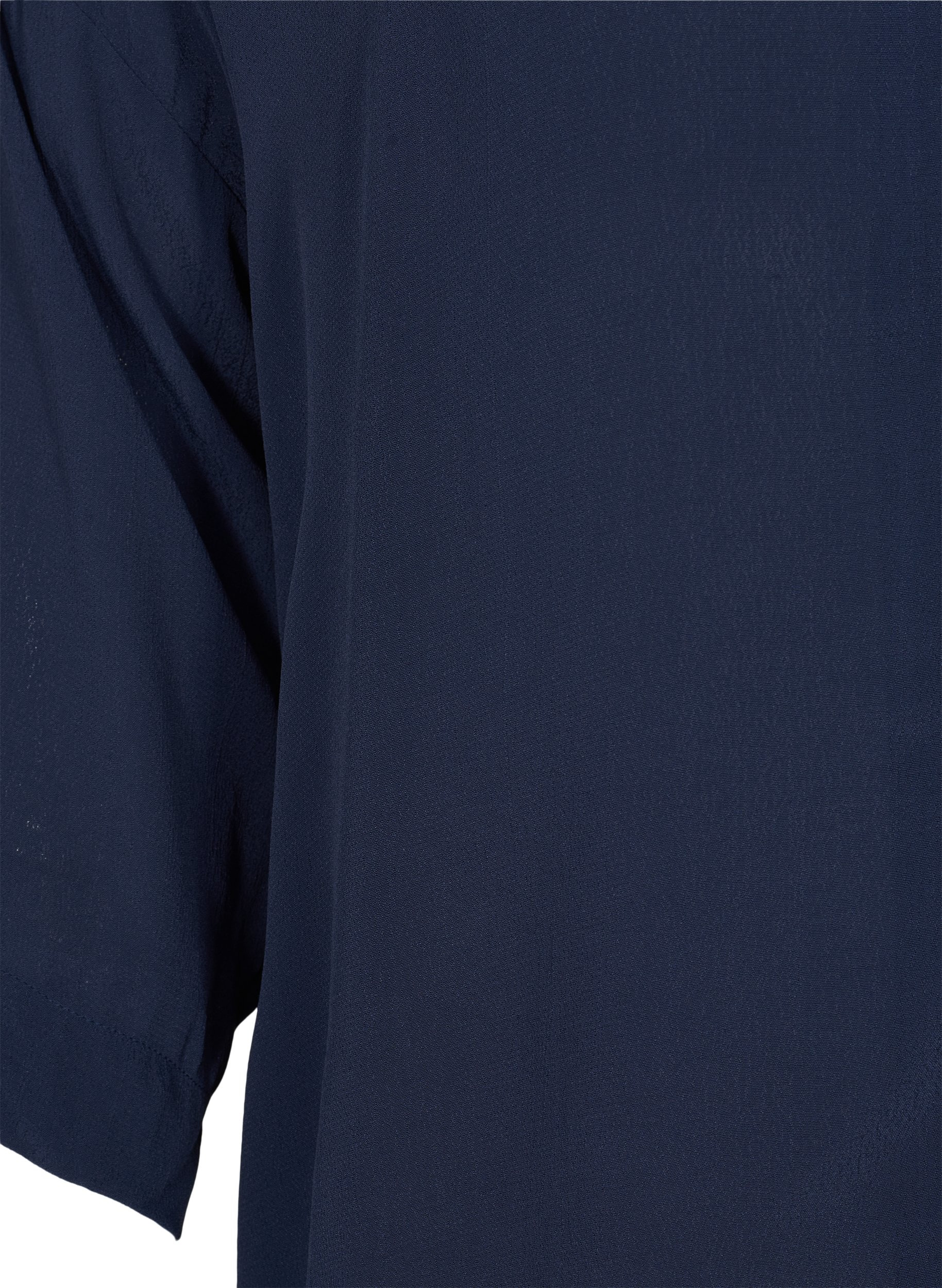 Hemdbluse aus Viskose mit 3/4-Ärmeln, Navy Blazer, Packshot image number 3