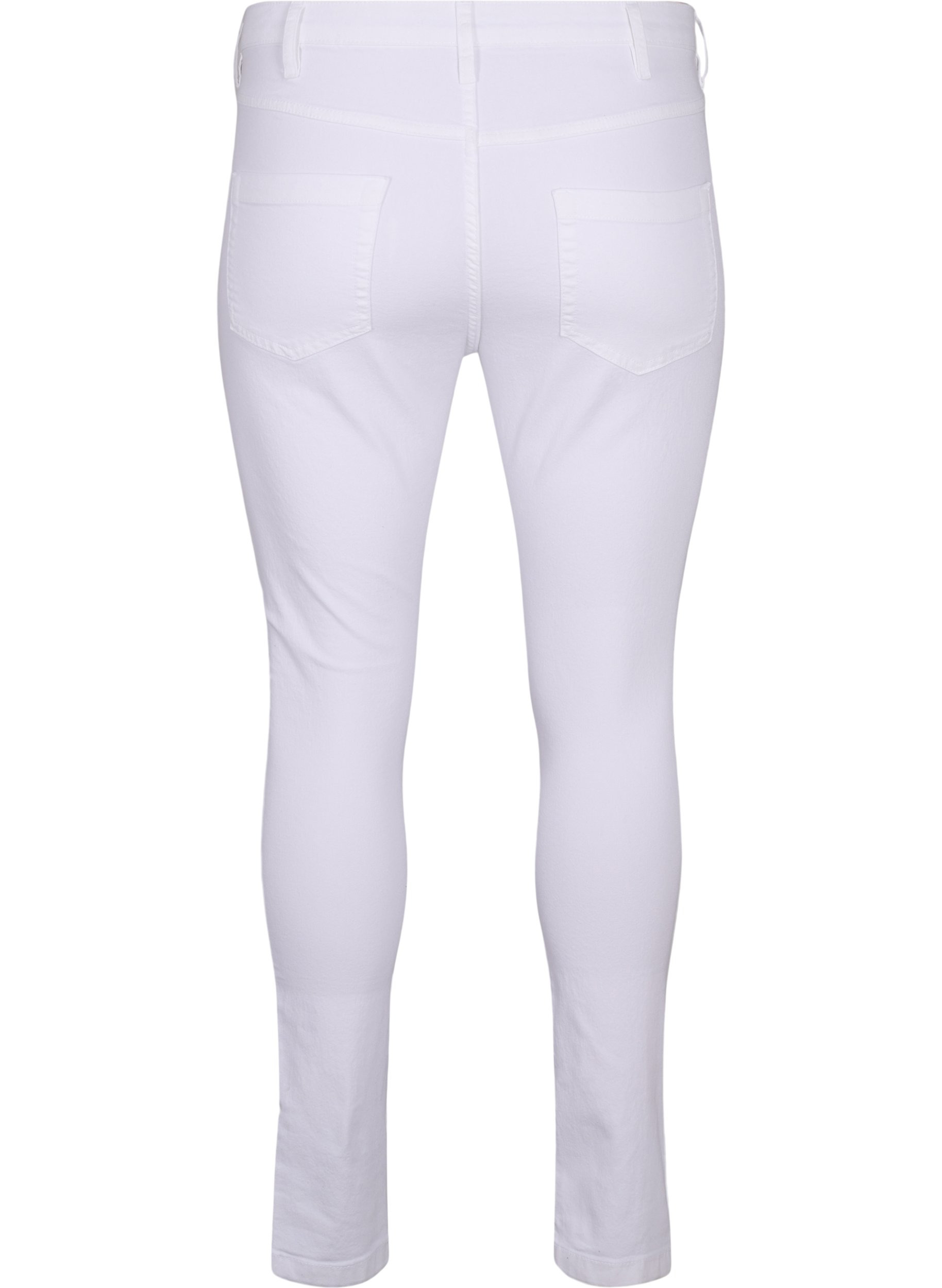 Hochtaillierte Super Slim Amy Jeans, White, Packshot image number 1
