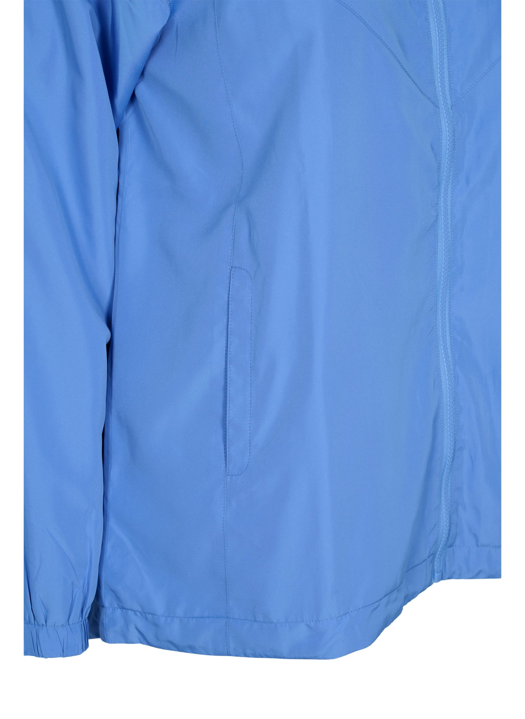Kurze Jacke mit Kapuze und verstellbarem Saum, Ultramarine, Packshot image number 3