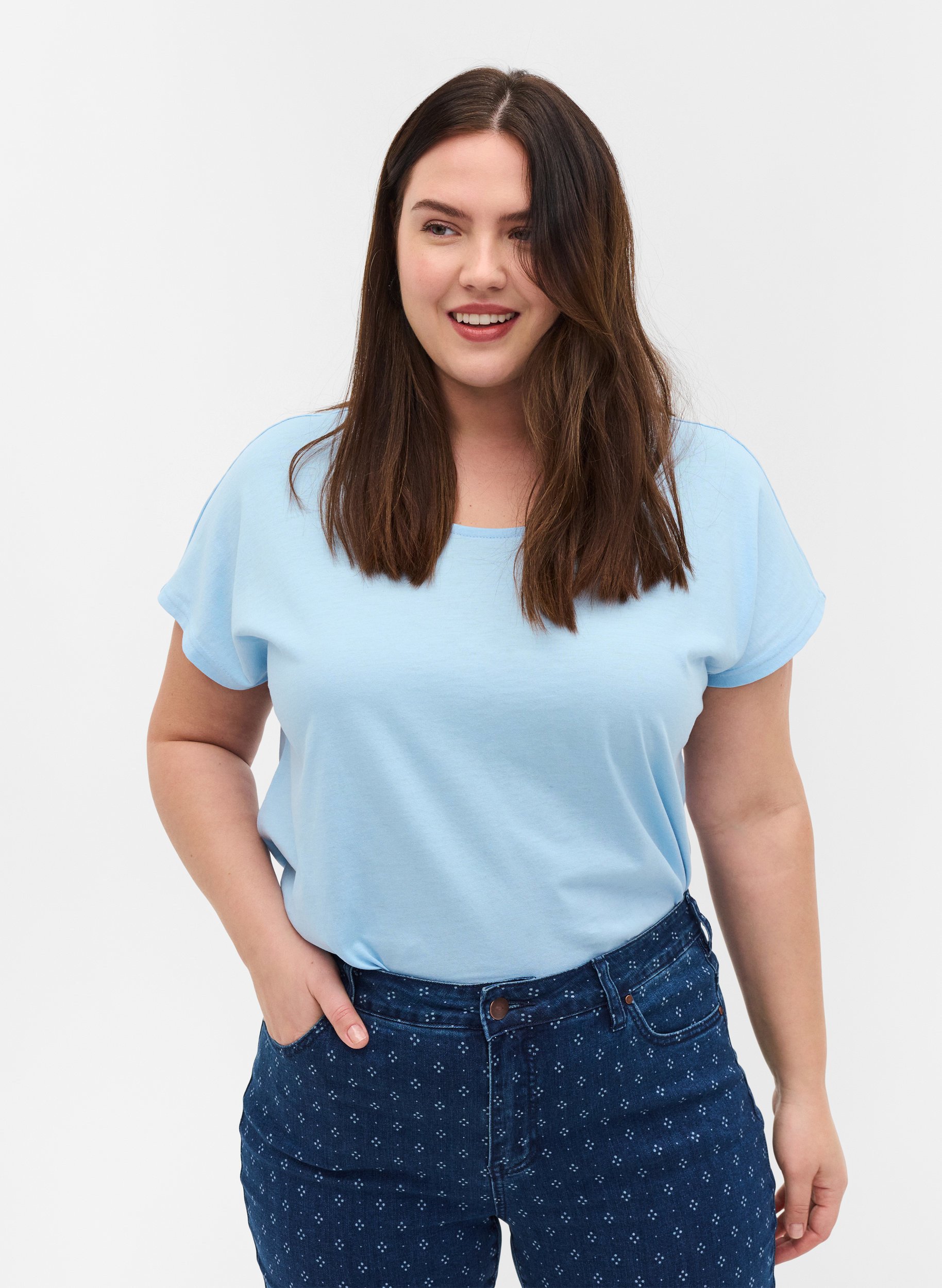 T-shirt, Chambray Blue, Model