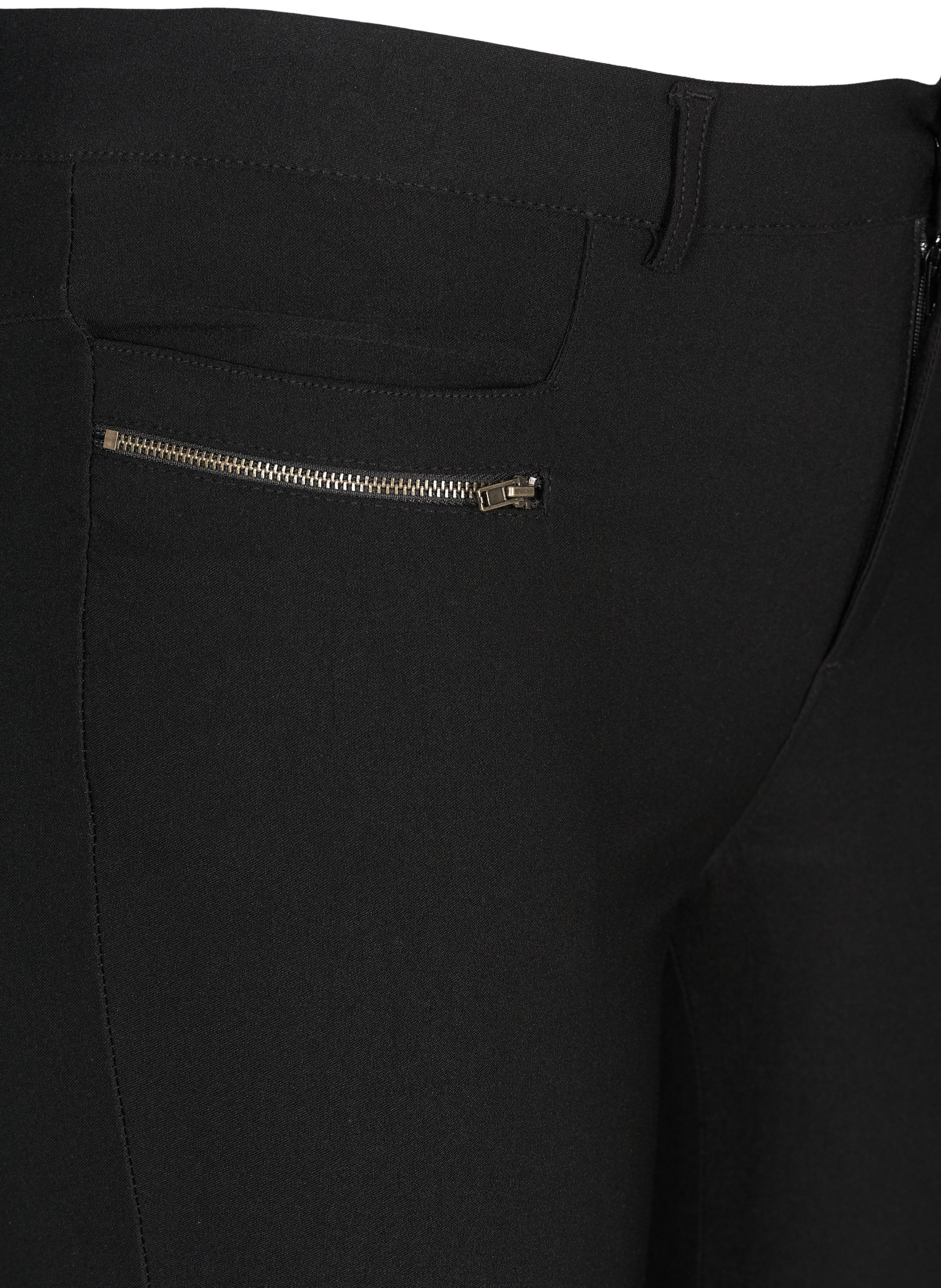 Slim Fit 3/4-Hose mit Reißverschluss, Black, Packshot image number 2