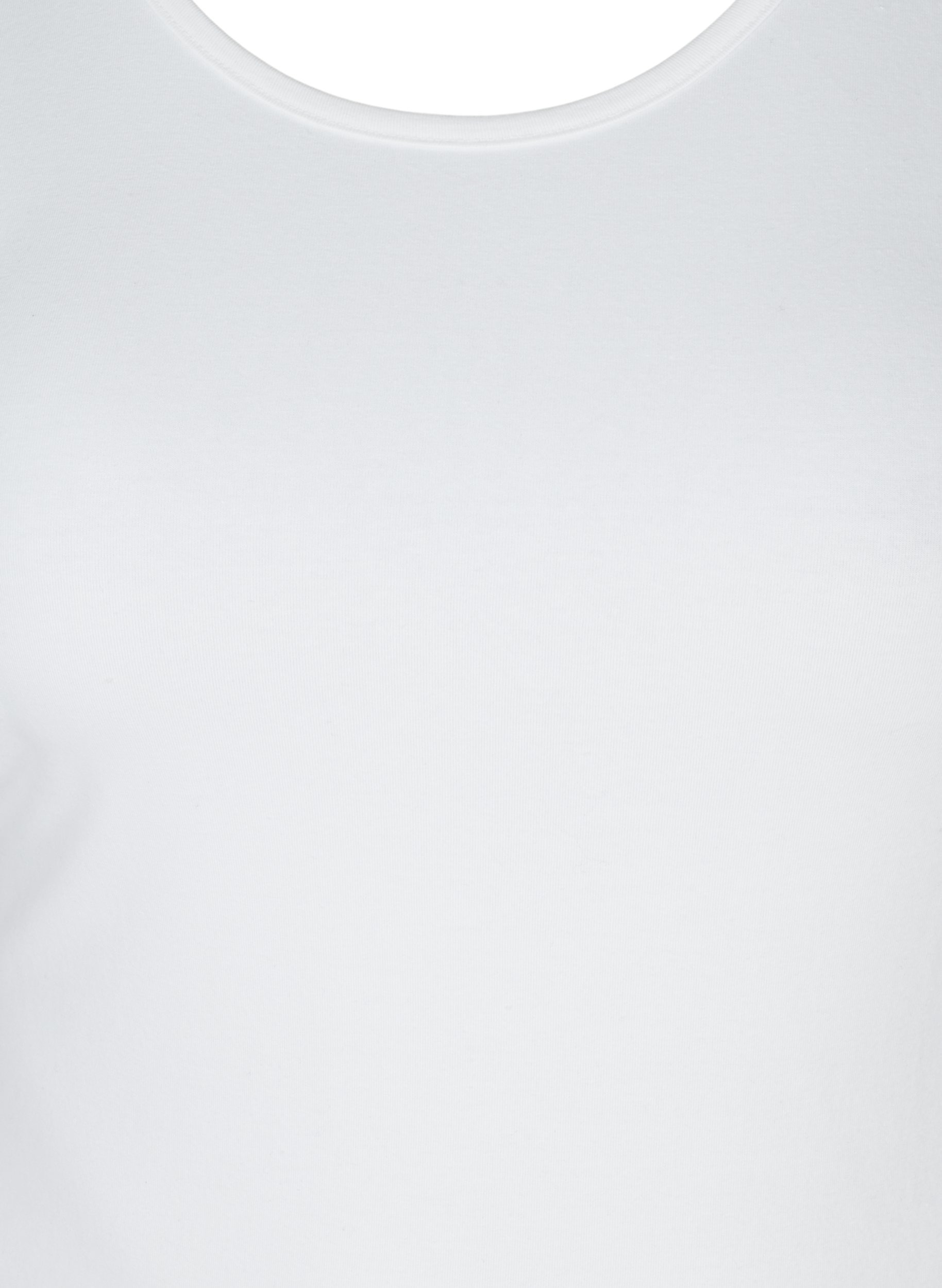 Baumwolltop mit Spitzensaum, White, Packshot image number 2