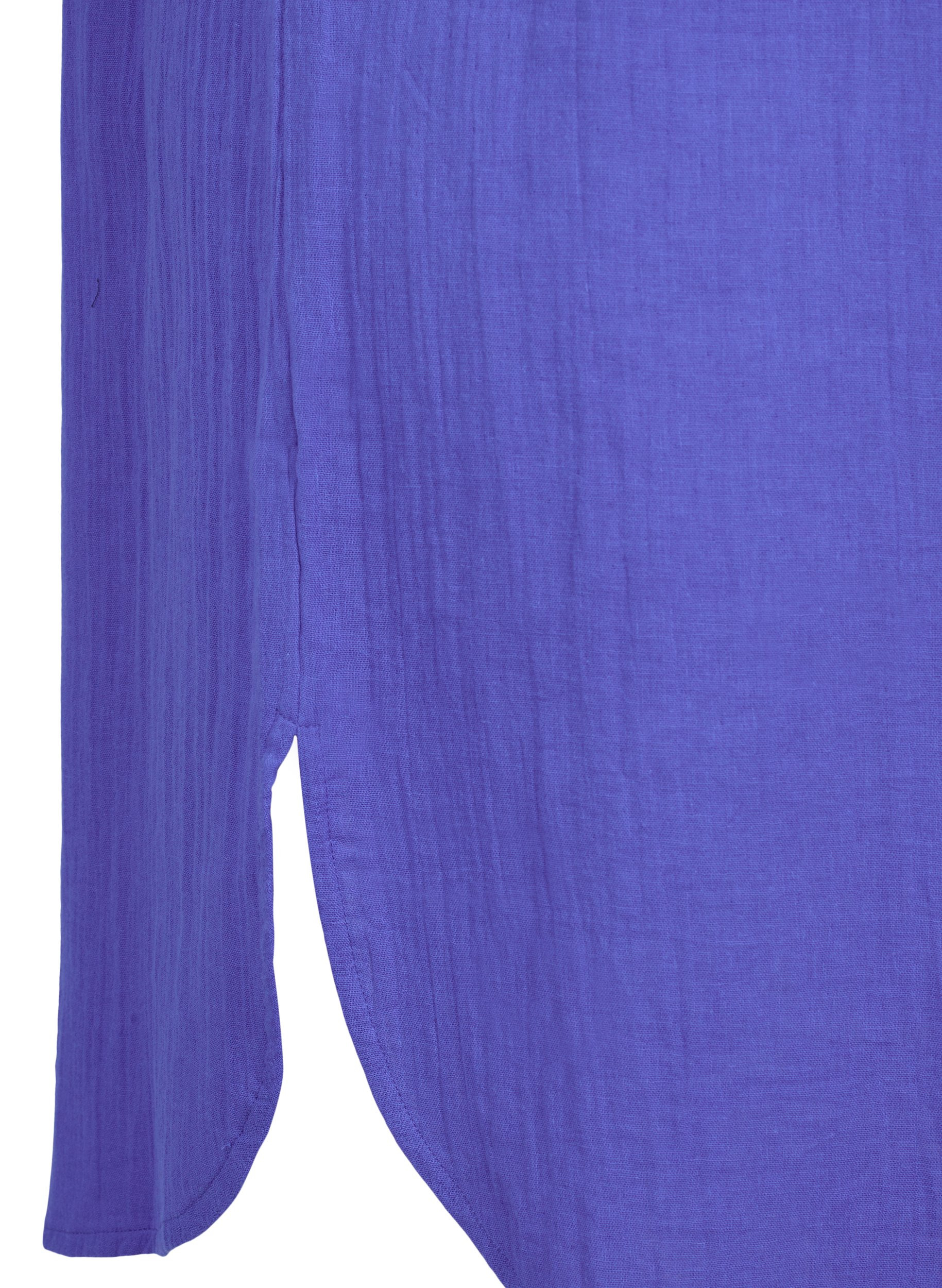 Ärmelloses Baumwollkleid in A-Form, Dazzling Blue, Packshot image number 3