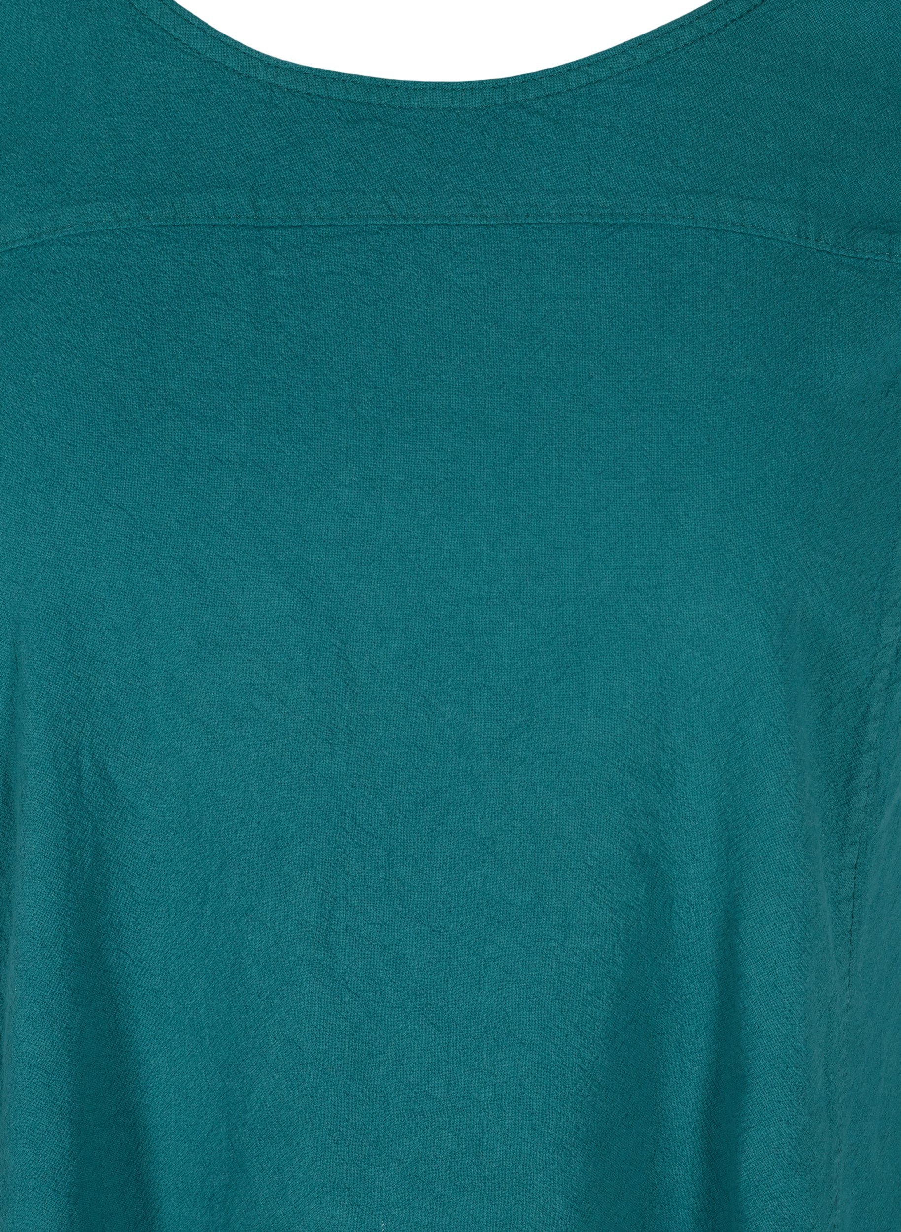 Kurzarm Kleid aus Baumwolle, Pacific, Packshot image number 2