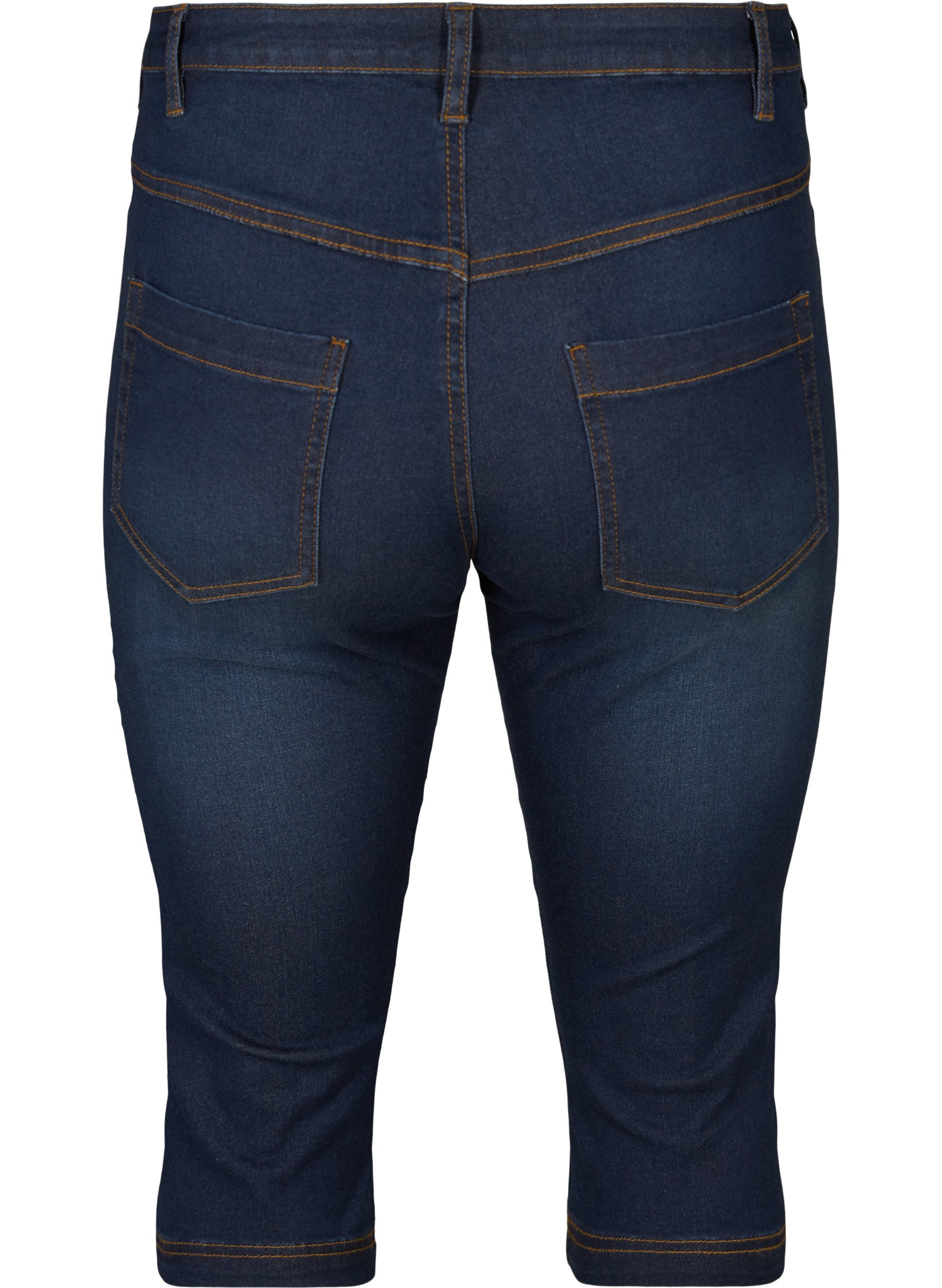 Slim Fit Emily Capri Jeans, Blue denim, Packshot image number 1