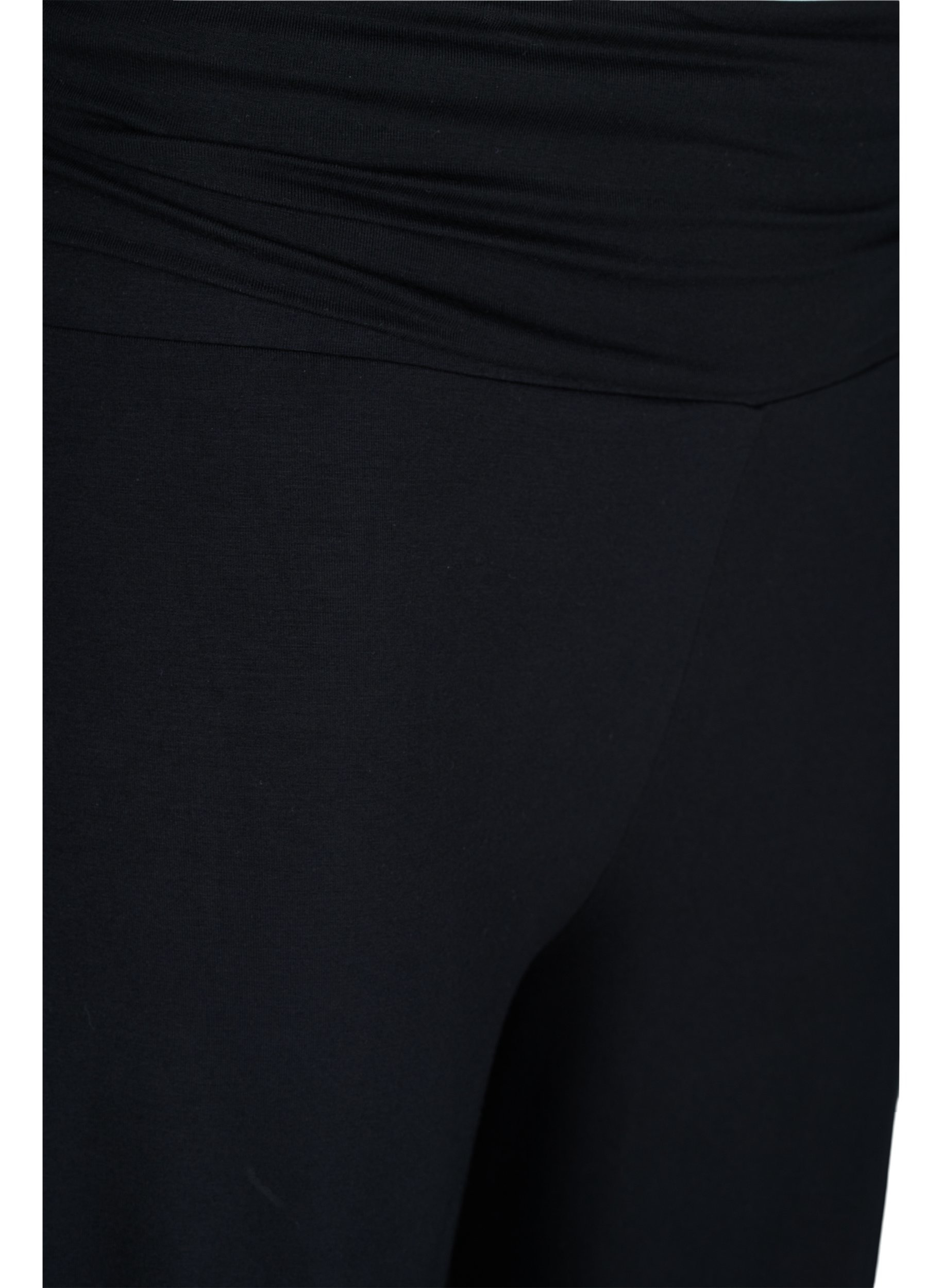 Lockere Viskose-Jogginghose mit elastischem Saum, Black, Packshot image number 2