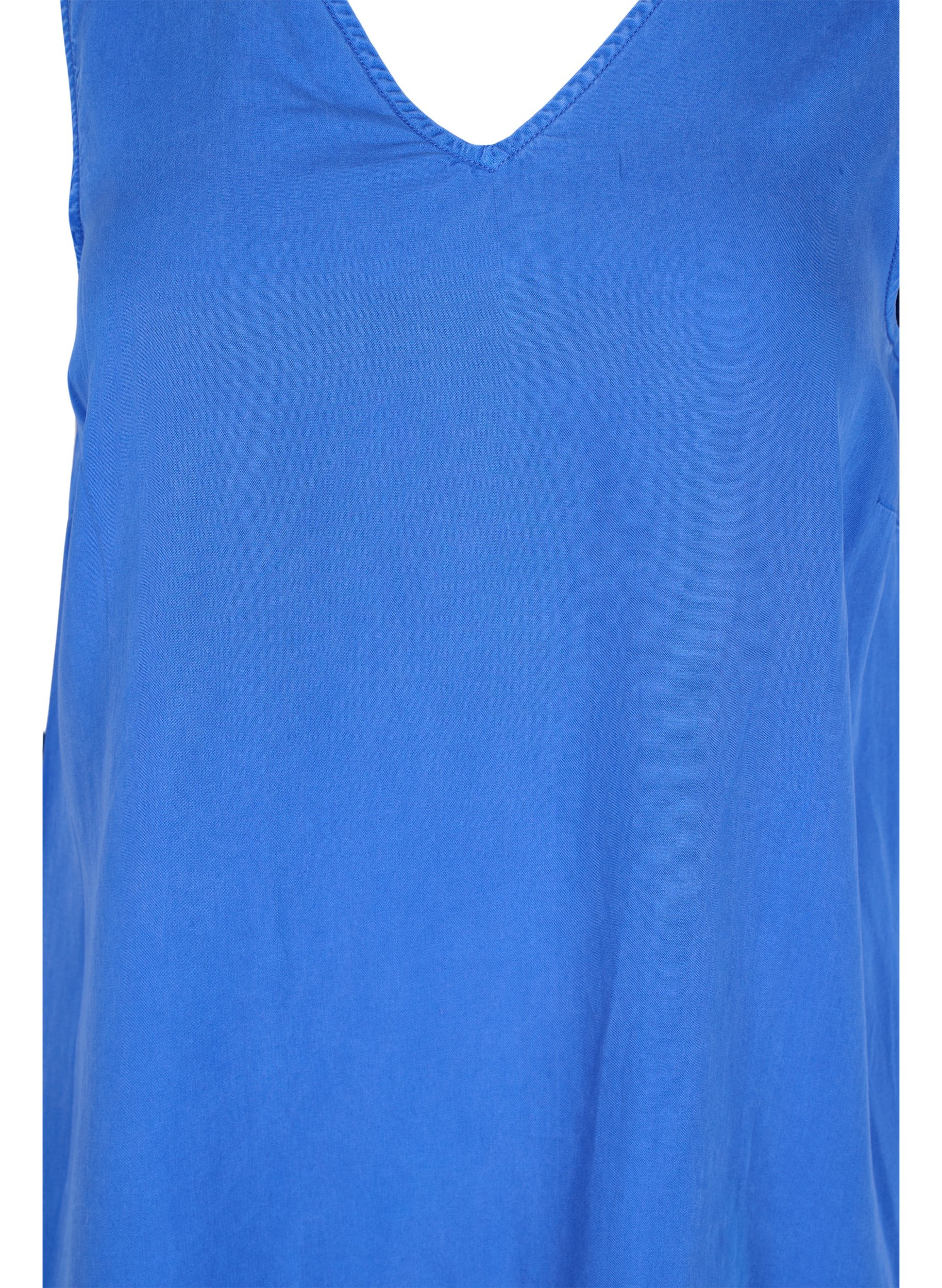 Spencerkleid mit V-Ausschnitt, Dazzling Blue, Packshot image number 2