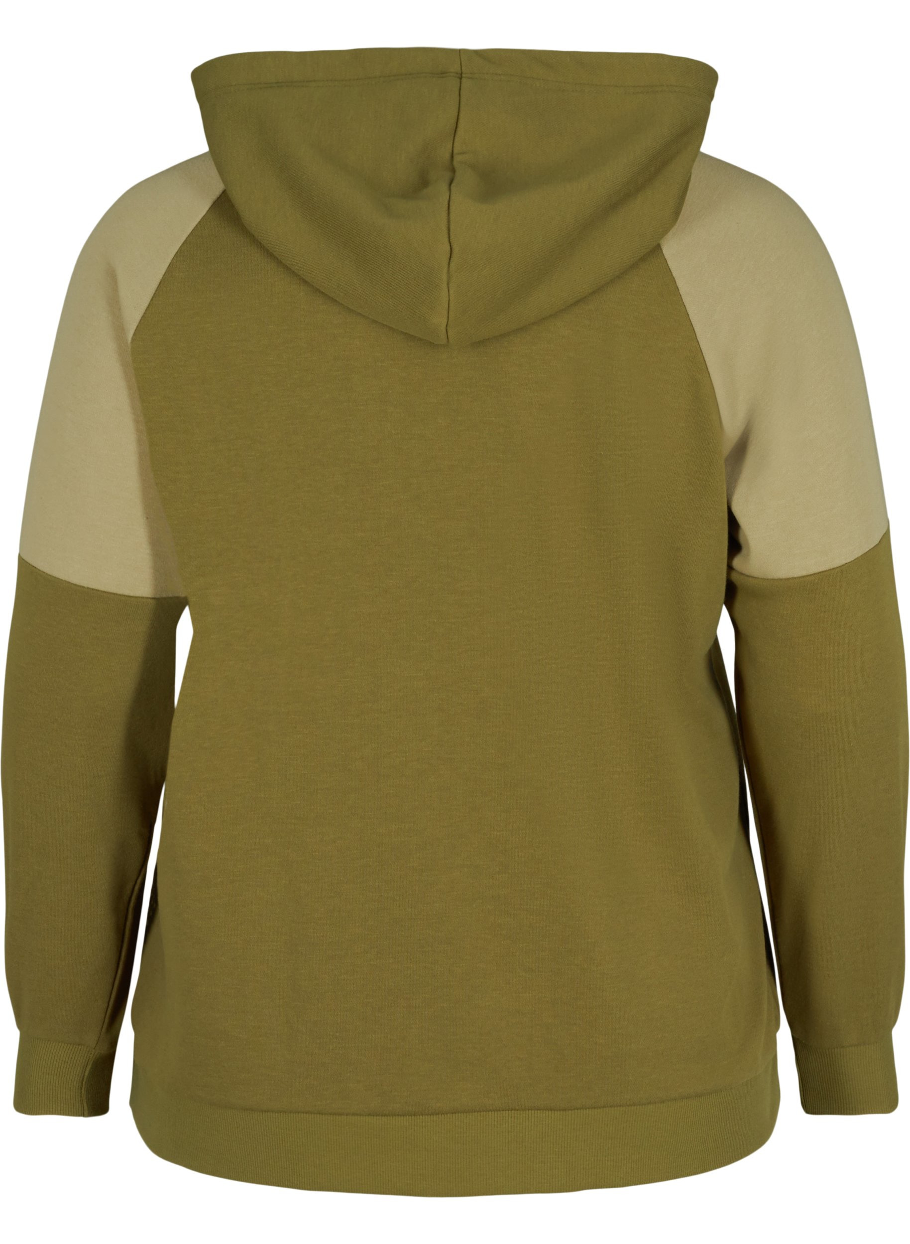 Sweatshirt mit Kapuze und Tasche, Olive Drab, Packshot image number 1